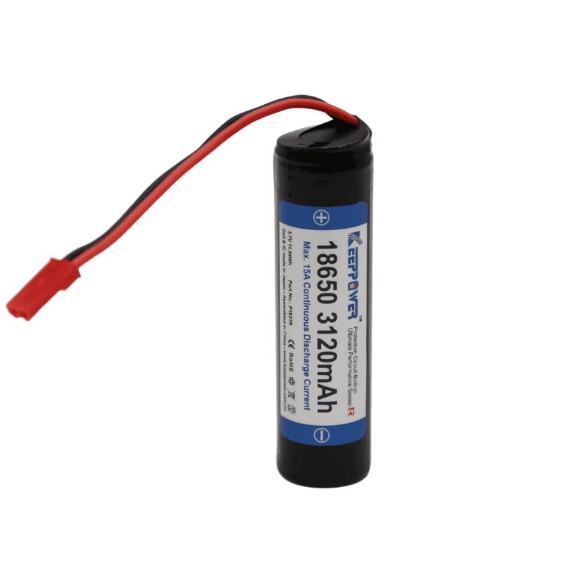 15A Protected 18650 High Discharge Battery with JST Connector